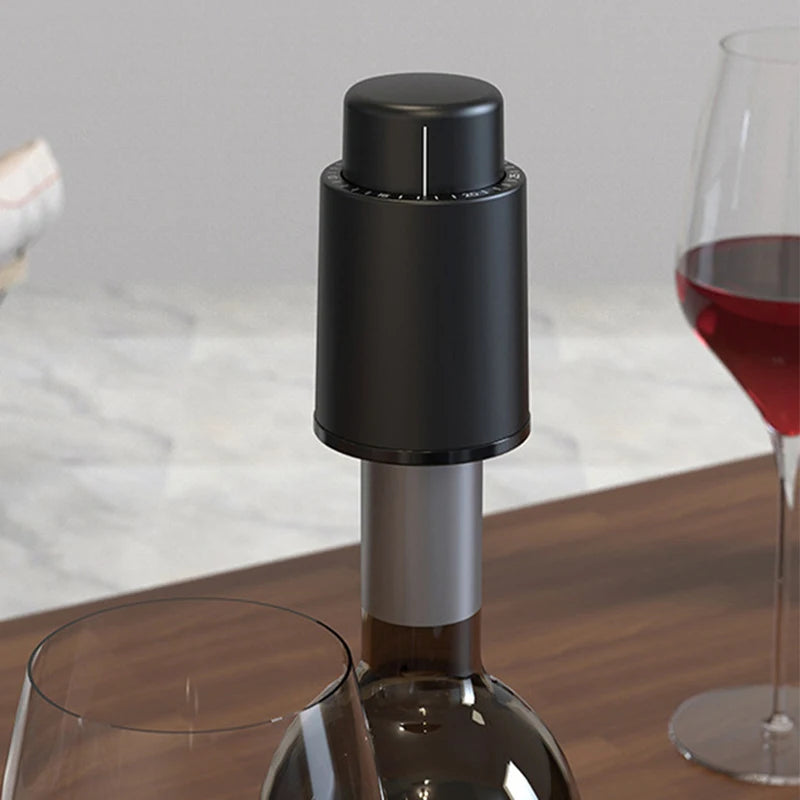 Wine Plug Vacuum Retain Freshness Champagne Stopper Red Wine Stopper Stainless Steel Wine Bottle Cap Leak-Proof Sealing.